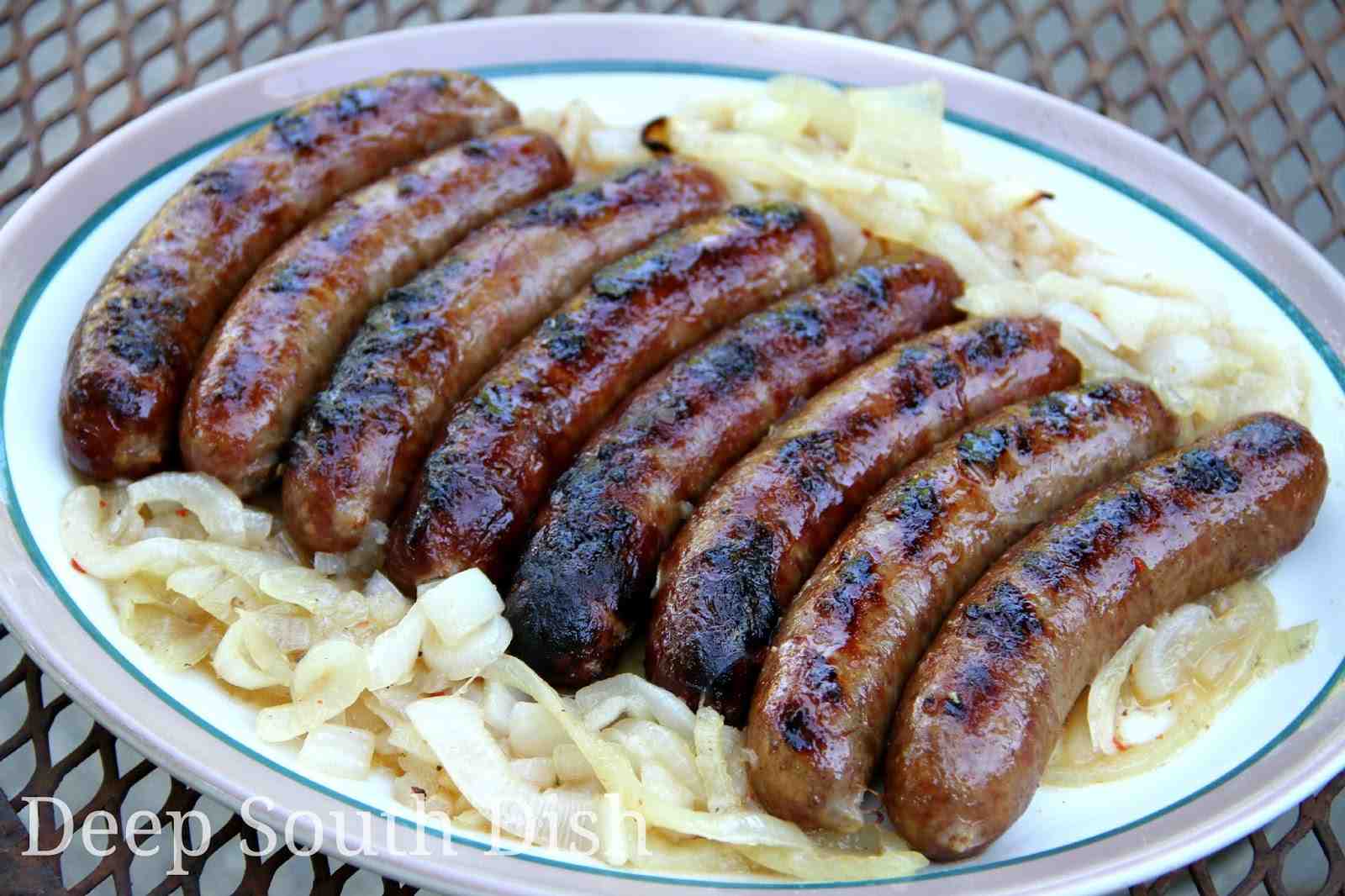 Are brats made with intestines?