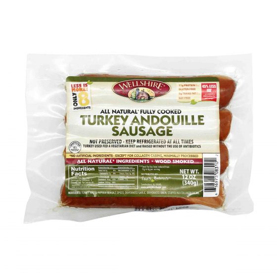 Does andouille sausage have pork?