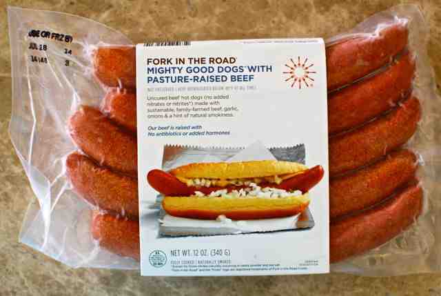 What is an all beef hot dog made of?