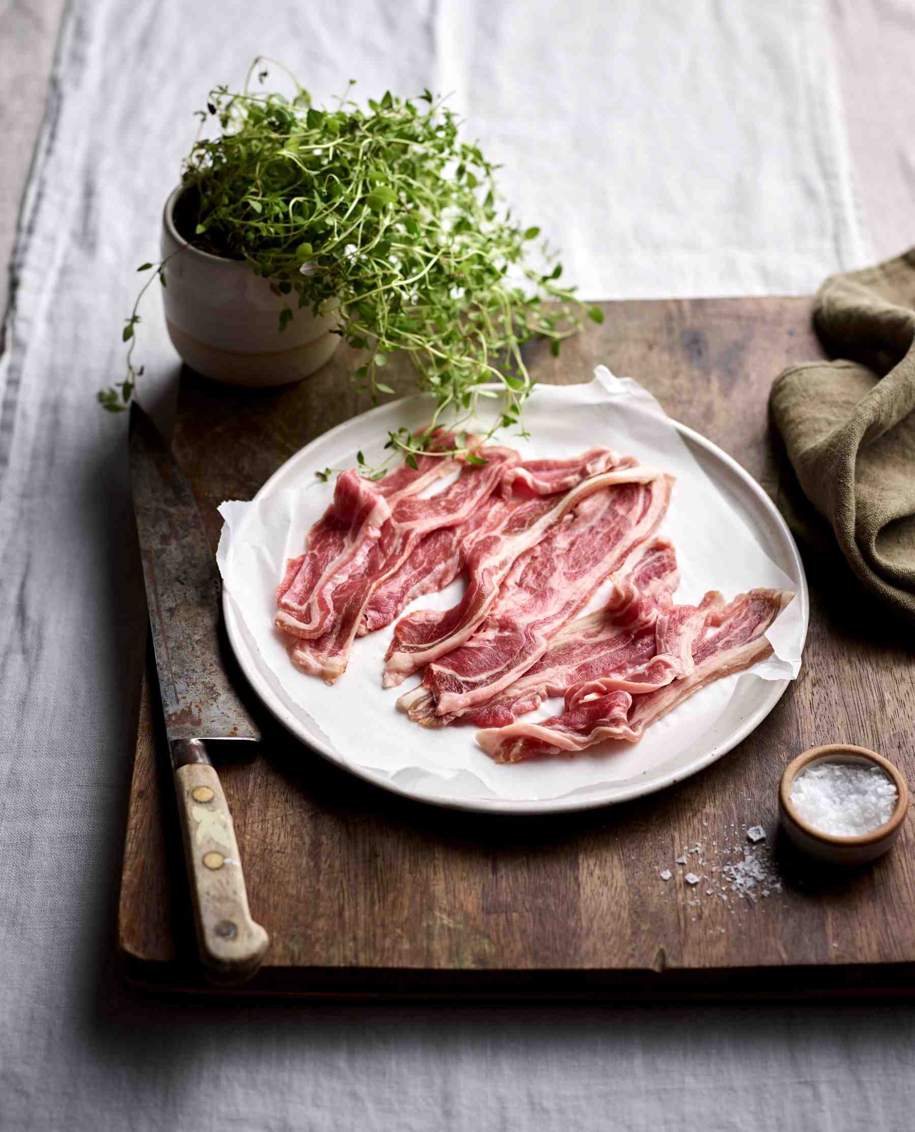 Whats healthier beef bacon or pork bacon?