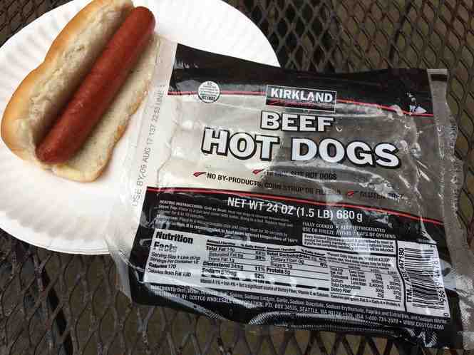 What's in all beef hot dogs?