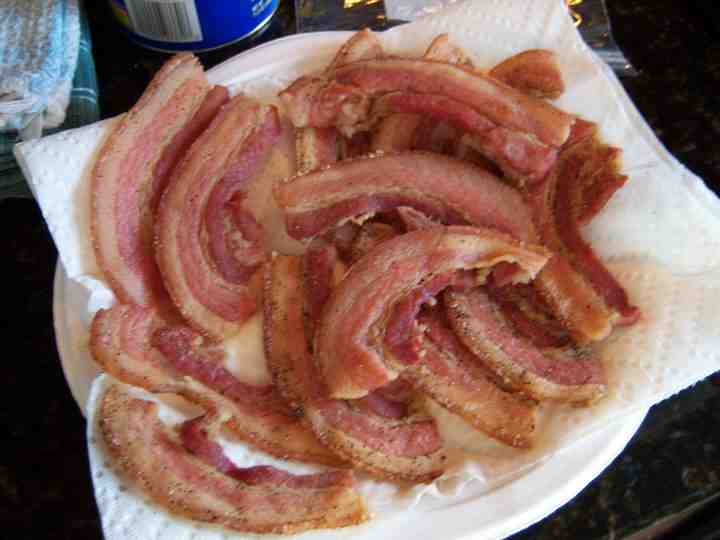 How do you know if bacon is undercooked?