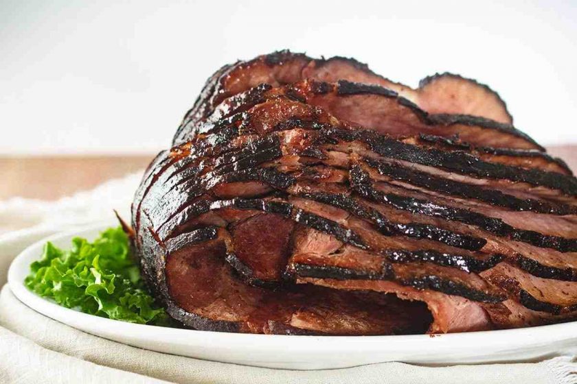 What color should cooked ham be?