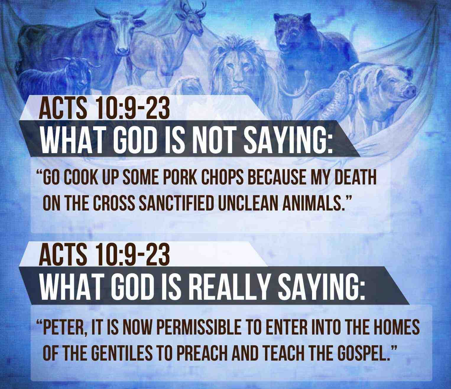 What does the Bible say about eating pork in the Old Testament?
