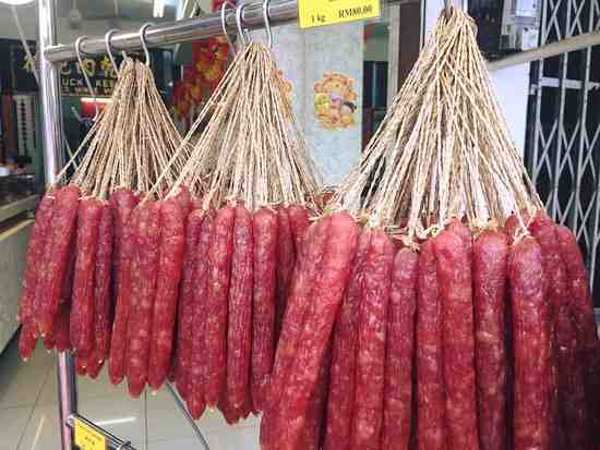 What meat is in Chinese sausage?