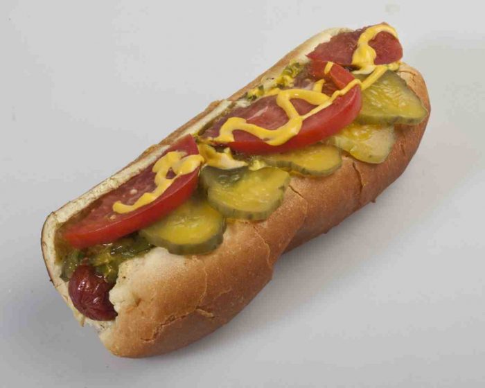 What parts of meat are in a hot dog?