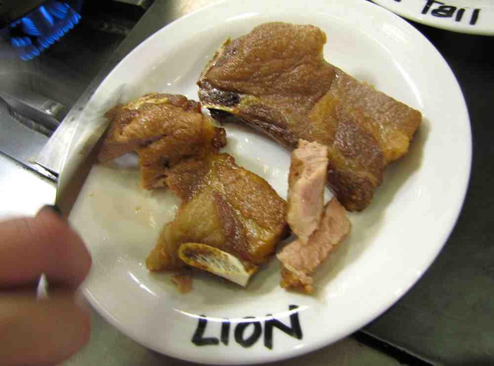 Why is lion meat not eaten?