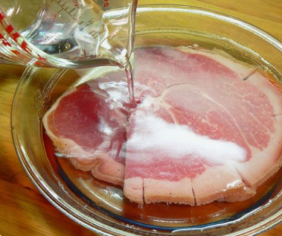 How do you add brown sugar to ham?