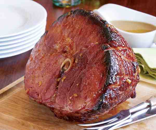 What does a Uncooked ham look like?